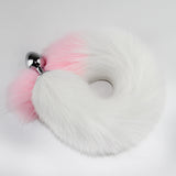 Color Block Fox Tail Anal Plug for Women Back Court Development Erotic Anal Plug SM Props Metal Anal Plug Adult Products