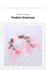 Sex Toys Props Bow Bell Nipple Clips Female Flirting Teasing Nipple Clips