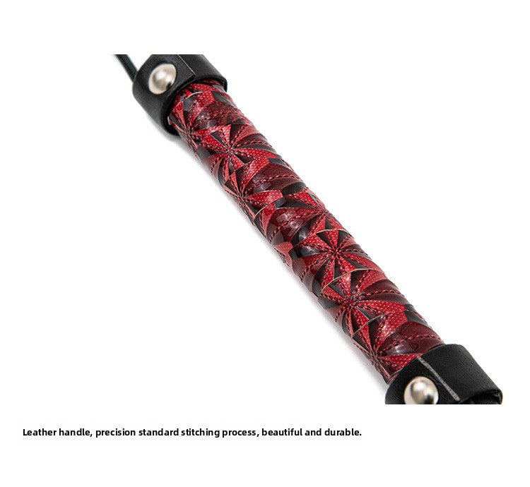 Hot Selling SM Prop Whip PU Leather Diamond Pattern Erotic Whip Sex Training SP Torture Tool Tassel Whip
