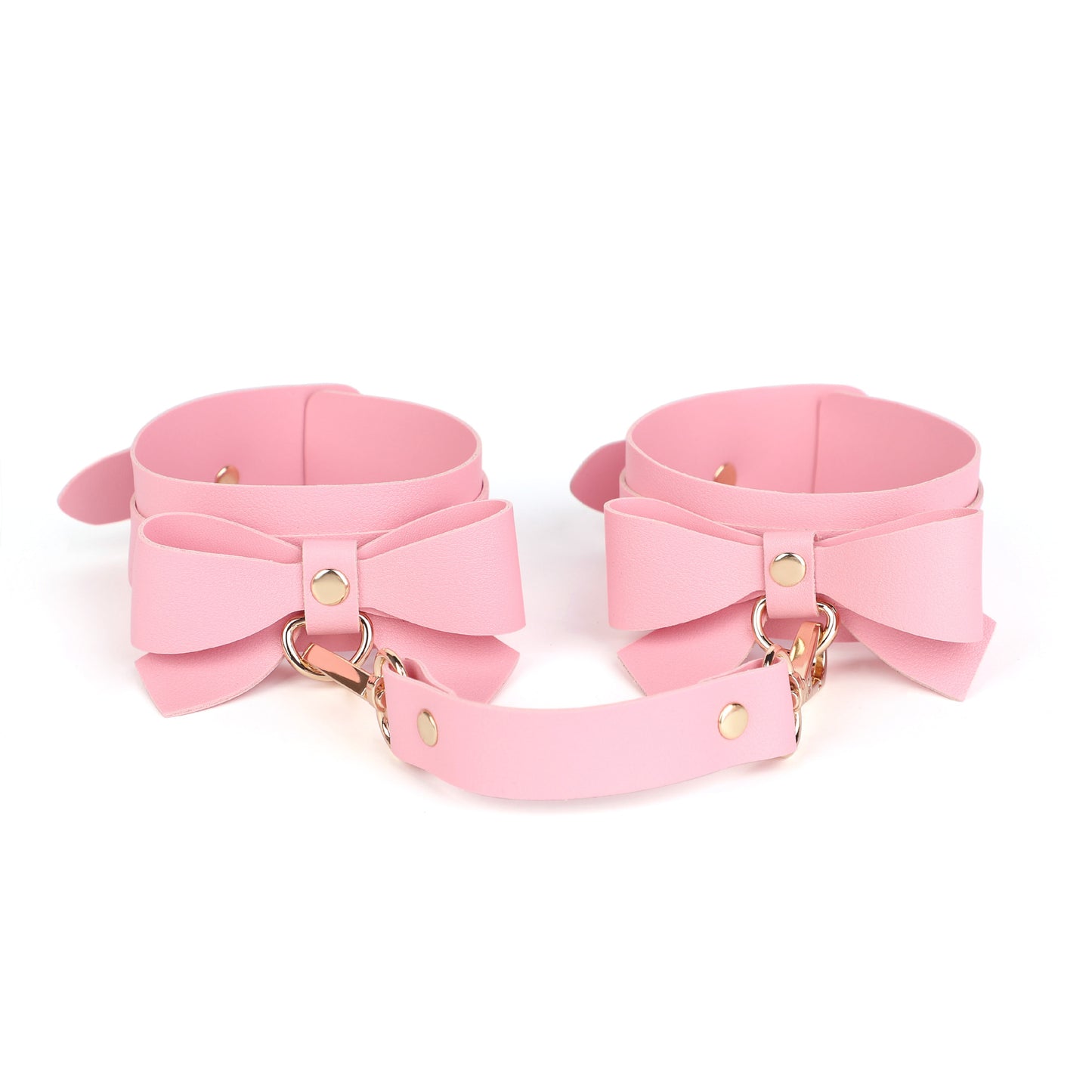 SM Props Set 5-Piece Set Bowknot Erotic Whip PVC Ball Gag Female Slave Leash Collar Restraint Handcuffs