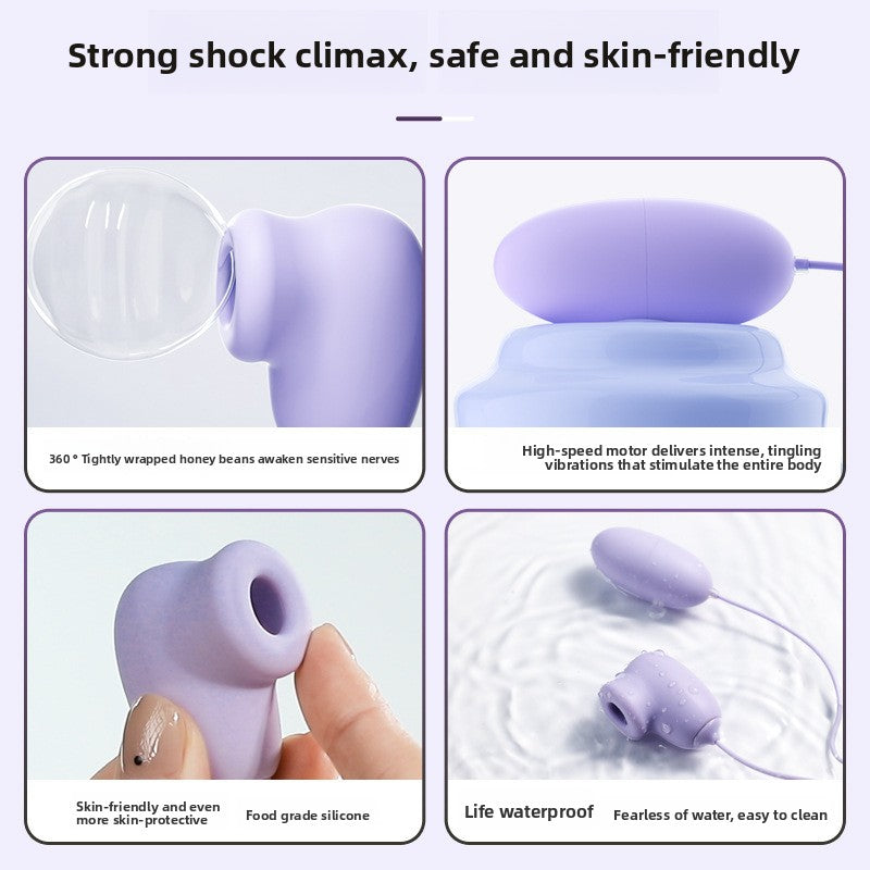 Sucking Vibrating Egg Female Orgasm Masturbator Couple Foreplay Flirting