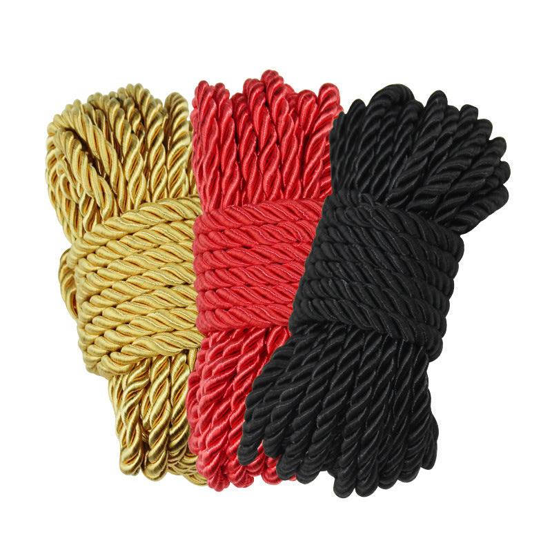 Bondage Restraint SM Props Multi-color Polyester Silk Rope 10m Erotic Bondage Rope Training Female Slave Adult Products