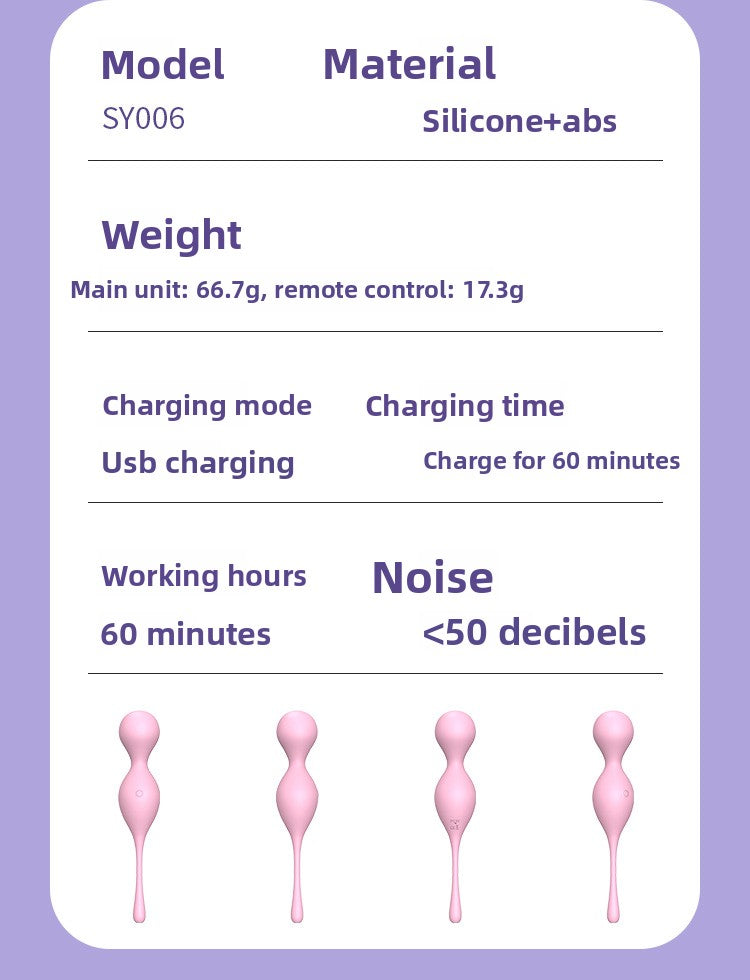 Female Shrink Ball Invisible Wearable Vibrator Wireless Remote Control Flirting Masturbator Adult Sex Toys Factory