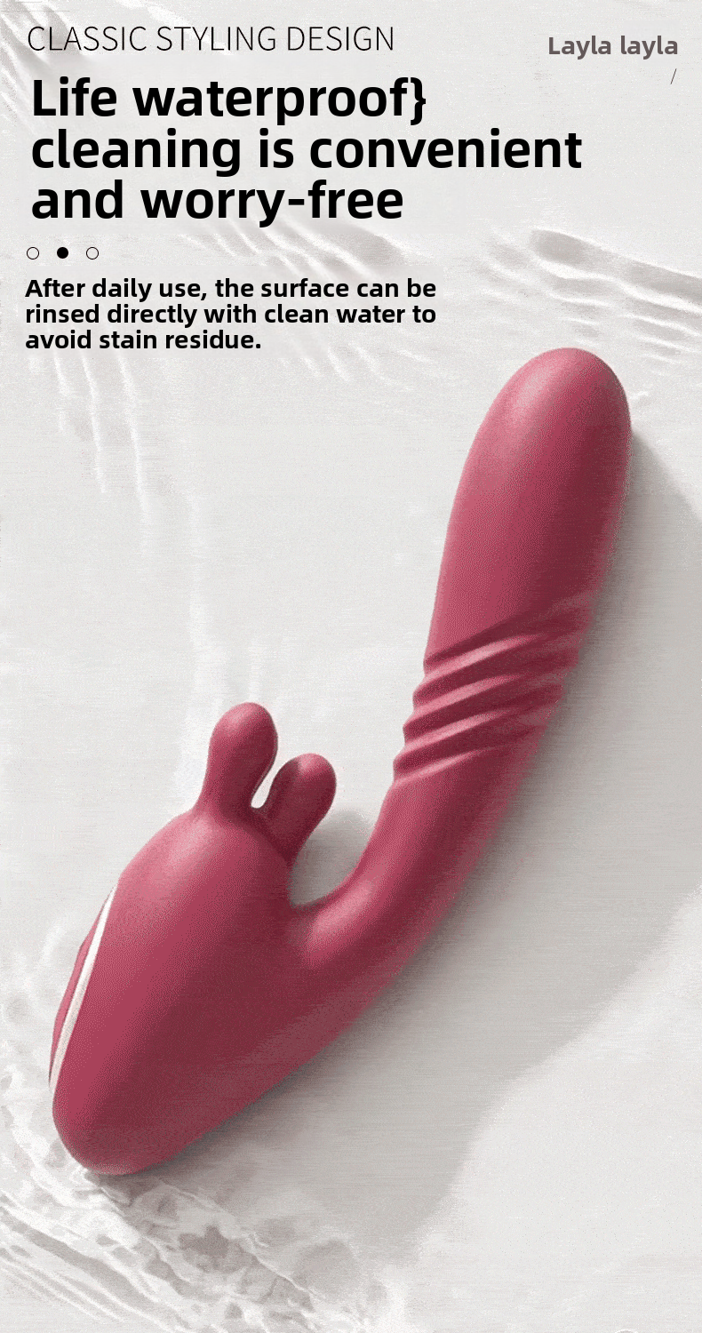 Kneading Vibrator Insertable Telescopic Female Masturbator Adult Toy Sex Product Vibrator for Women Strong Vibration