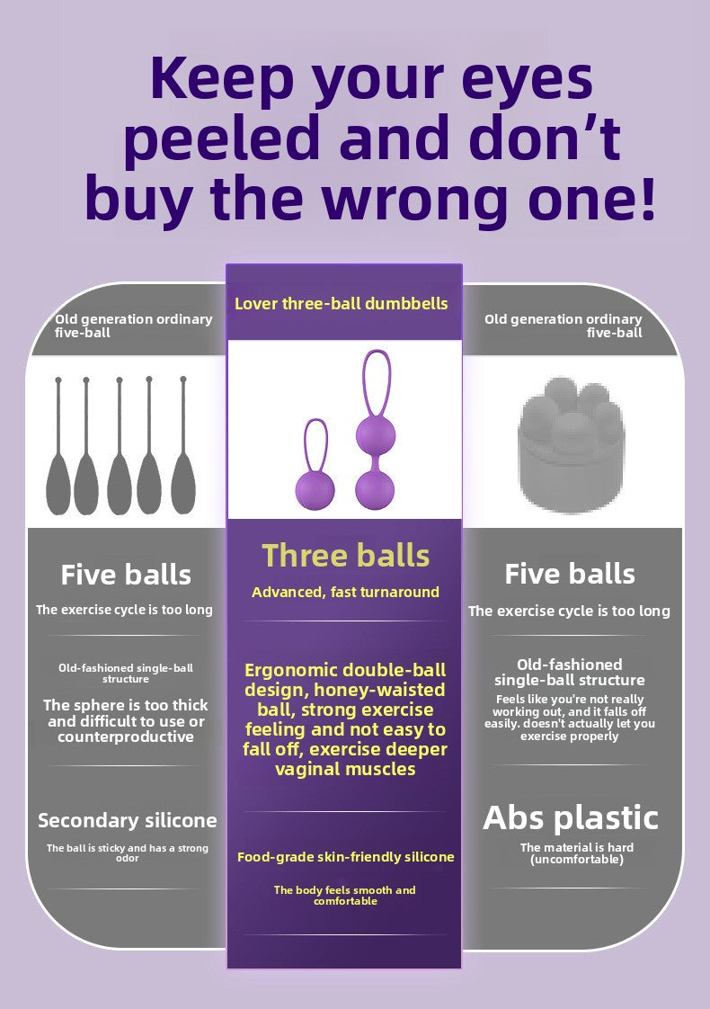 Kegel Beginner Exercise for Women Pelvic Floor Muscle Repair Tightening Vagina Dumbbell Female Sex Toy Kegel Ball