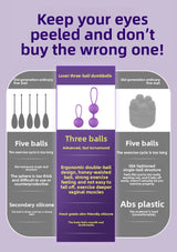 Kegel Beginner Exercise for Women Pelvic Floor Muscle Repair Tightening Vagina Dumbbell Female Sex Toy Kegel Ball