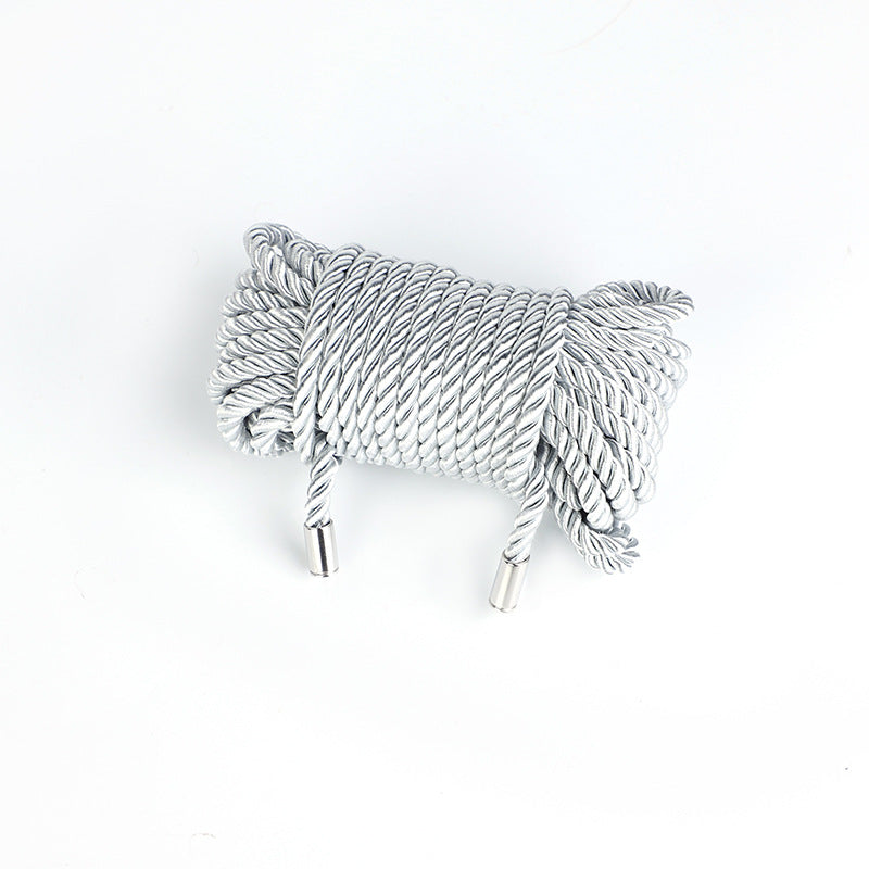 SM Props Multi-color Metal Head Erotic Silk Rope 5.1m Female Slave Training Bondage Polyester Erotic Binding Rope