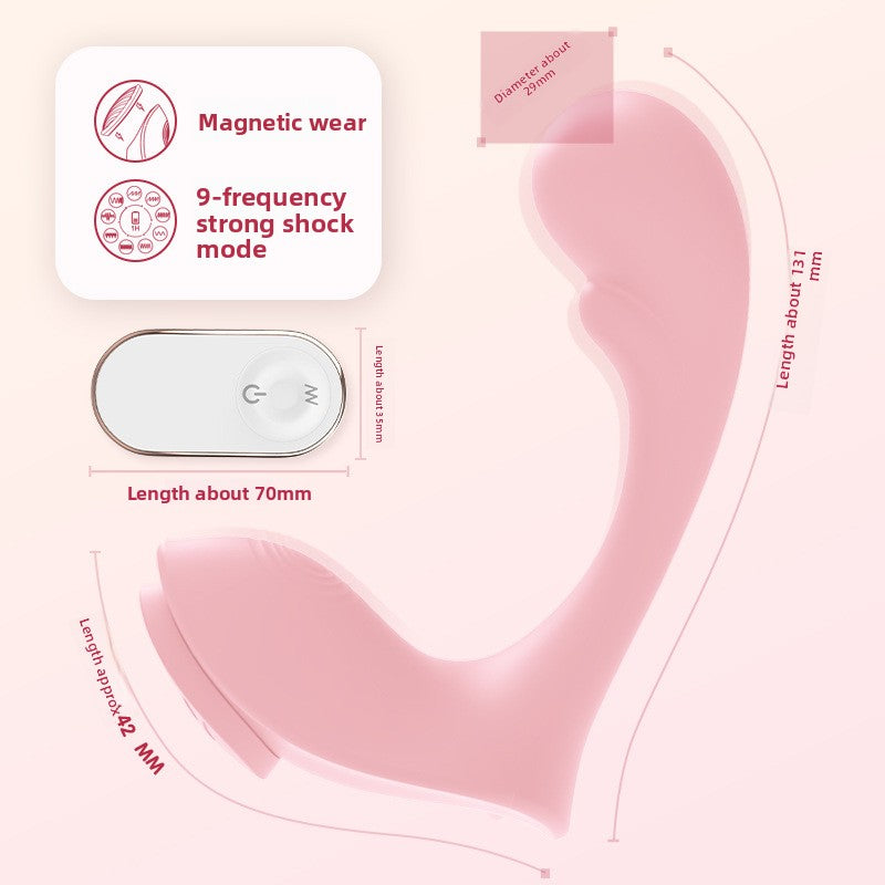 Remote Control Vibrator for Women, Wearable Adult Sex Toy, Invisible Wearable Vibrator for Underwear, Wearable Outside, Non-Virginity