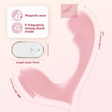 Remote Control Vibrator for Women, Wearable Adult Sex Toy, Invisible Wearable Vibrator for Underwear, Wearable Outside, Non-Virginity