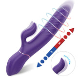 Heating telescopic vibrator strong shock female full-automatic pulse vibrator female adult toy