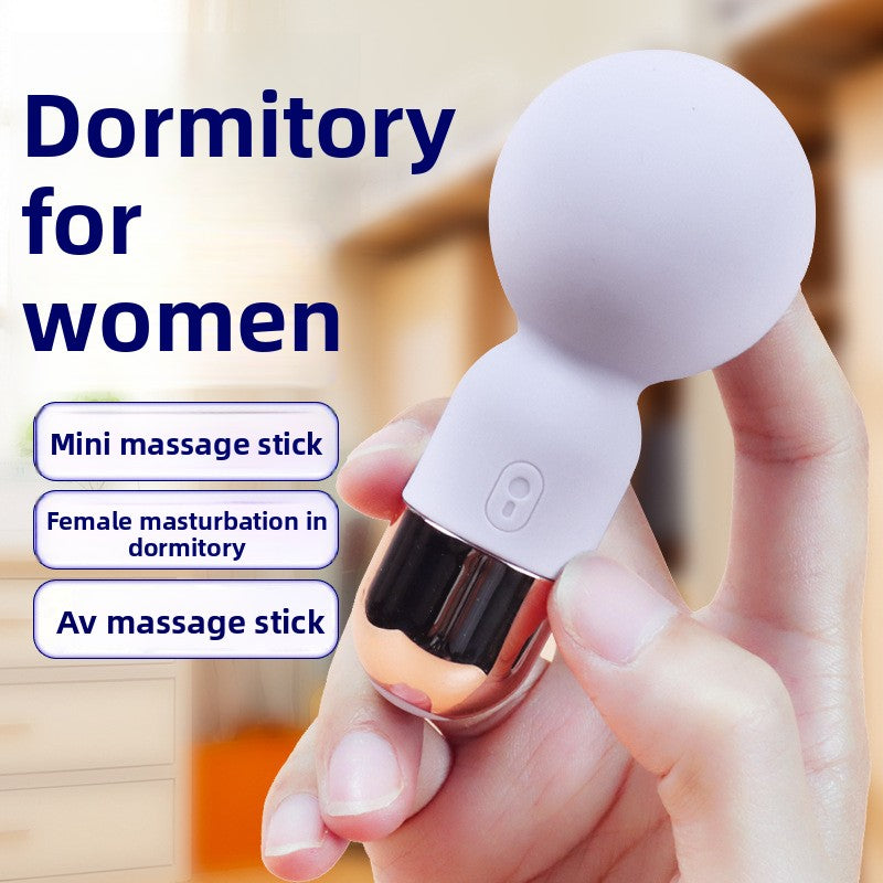 Mini Massage Stick Dormitory Silent Vibrator Female Masturbator Adult Clitoral Masturbation Massage AV Stick