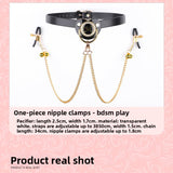 Sex Toys SM Props Creative Pacifier Sex Mouth Gag Ball Nipple Training Torture Tool SM Bell Nipple Clamps