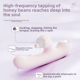 Tongue Licking Telescopic Vibrator Female Strong Vibration Female Masturbator Adult Toy Massage Stick Female Masturbator