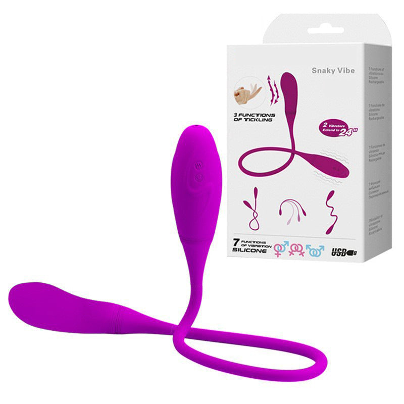 Double-Headed Vibrating AV Egg Female Clitoral Masturbator Instant Orgasm Adult Sex Toys Cross-Border