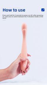 Trendy Pen Orgasm Artifact Masturbator for Women G-Spot Stick with Dragon Bone Adult Sex Toys Instant Orgasm Vibrator