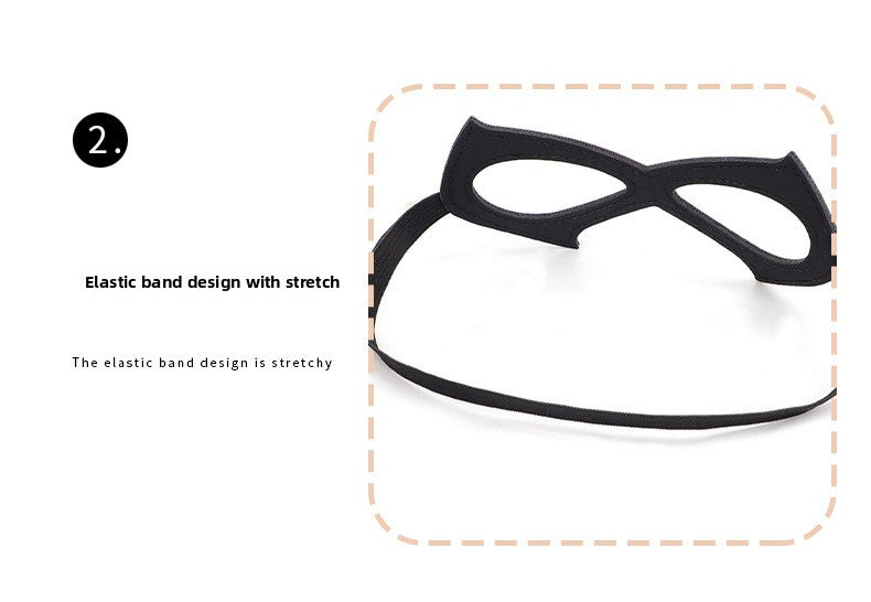 SM Props Sexy Eye Mask Couple Flirting Teasing Role Play Cat Girl Light Blocking Eye Mask Adult Products