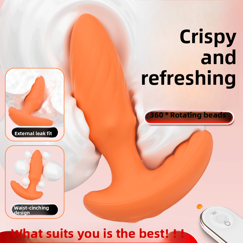 Recommended 360 Degree Rotating Silicone Anal Plug Toy Sex Products Back Court Female Toy Vibrating Anal Plug
