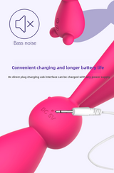 Liquid G-Spot Full Coverage Silicone Vibrator Rabbit Female Masturbation Device Massage Stick Adult Sex Toys