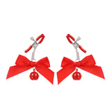 Sex Toys Props Bow Bell Nipple Clips Female Flirting Teasing Nipple Clips