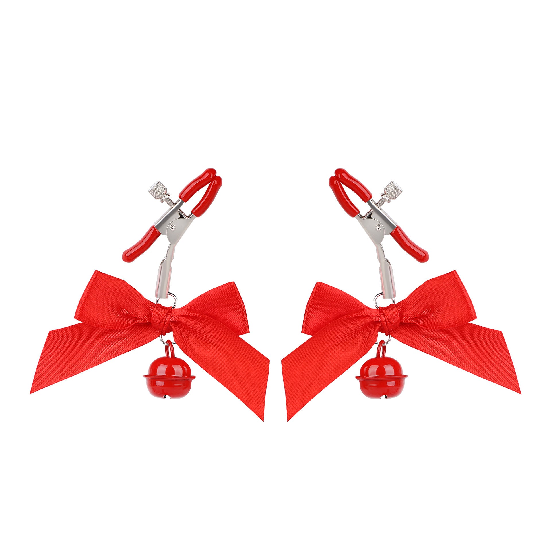 Sex Toys Props Bow Bell Nipple Clips Female Flirting Teasing Nipple Clips