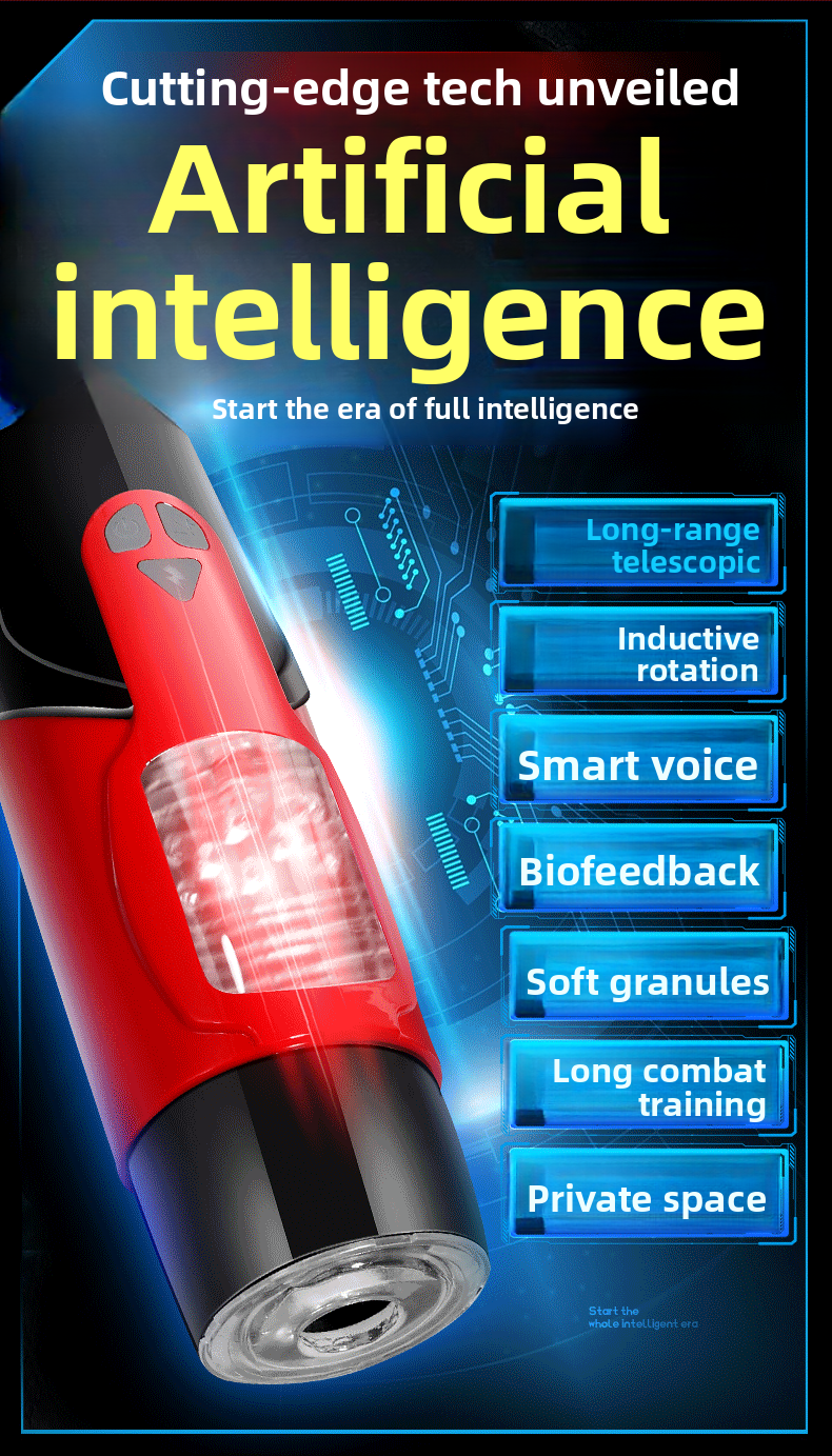 Dark Knight Electric Fully Automatic Telescopic Rotating Sound Silicone Aircraft Cup Exerciser Adult Sex Toys