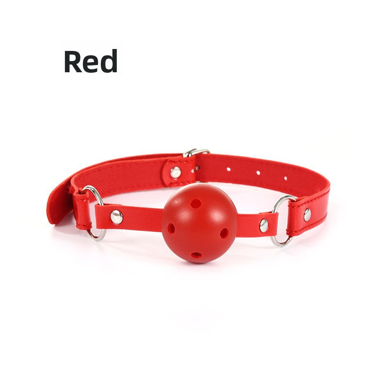 Bondage Mouth Ball Leather SM Restraint Training Mouth Gag Couple Flirting Adult Products Alternative Erotic Toys