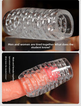 Adult sex toys transparent male masturbator penis exerciser