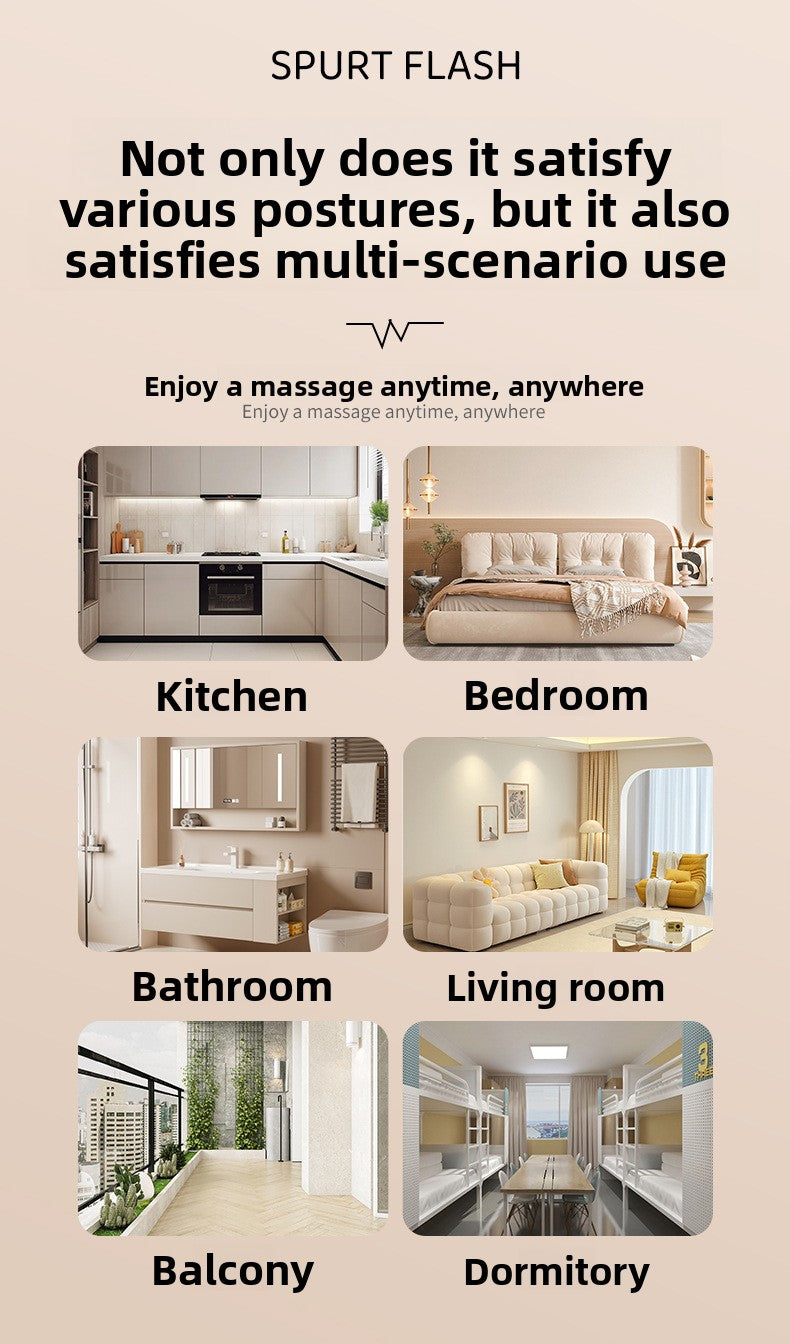 Strong Vibration Shoulder and Neck Massager Muscle Relaxation for Women High-Frequency Vibration Electric Full-Body Meridian Massager