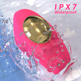 Magnetic Suction Wearable Vibrator for Women, Non-Intrusive Strong Vibration Double-Layer Silicone Female Masturbator, Erotic Vibrator