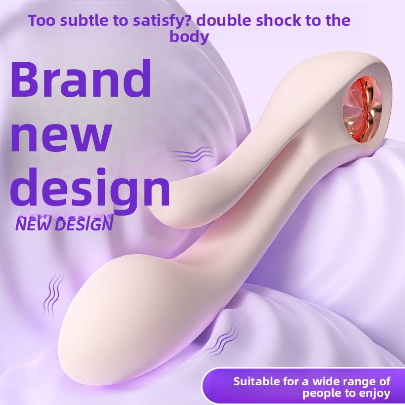 Soft Vibrator Dual Vibrator Insertion G-Spot Masturbator for Women Adult Sex Toys Customizable