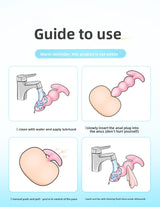 Female Anal Plug for Couples Flirting Tail Large Bead Masturbator Adult Products