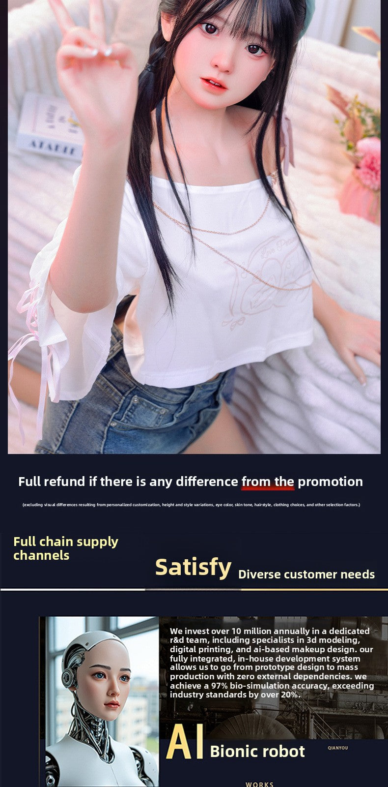 Full Body Silicone Doll Realistic Adult Non-Inflatable Doll Sex Toy Adult Male Realistic Doll