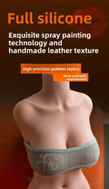 Full Silicone Half-body Reverse Mold Simulator Men's Toys for Yin Interesting Leather Pattern Silicone Reverse Mold Ass Solid Doll