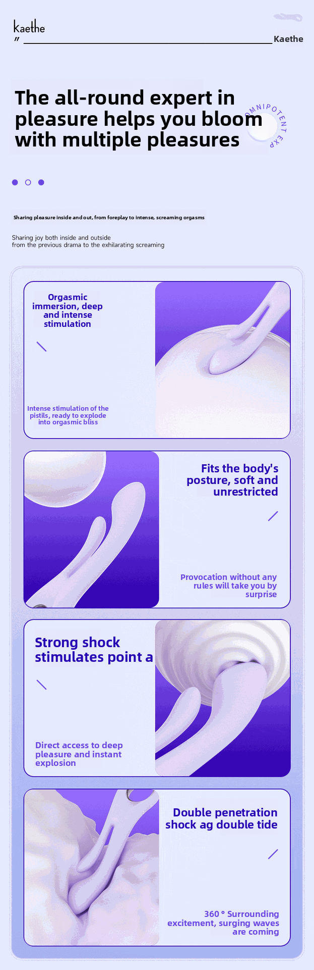 Soft Vibrator Dual Vibrator Insertion G-Spot Masturbator for Women Adult Sex Toys Customizable