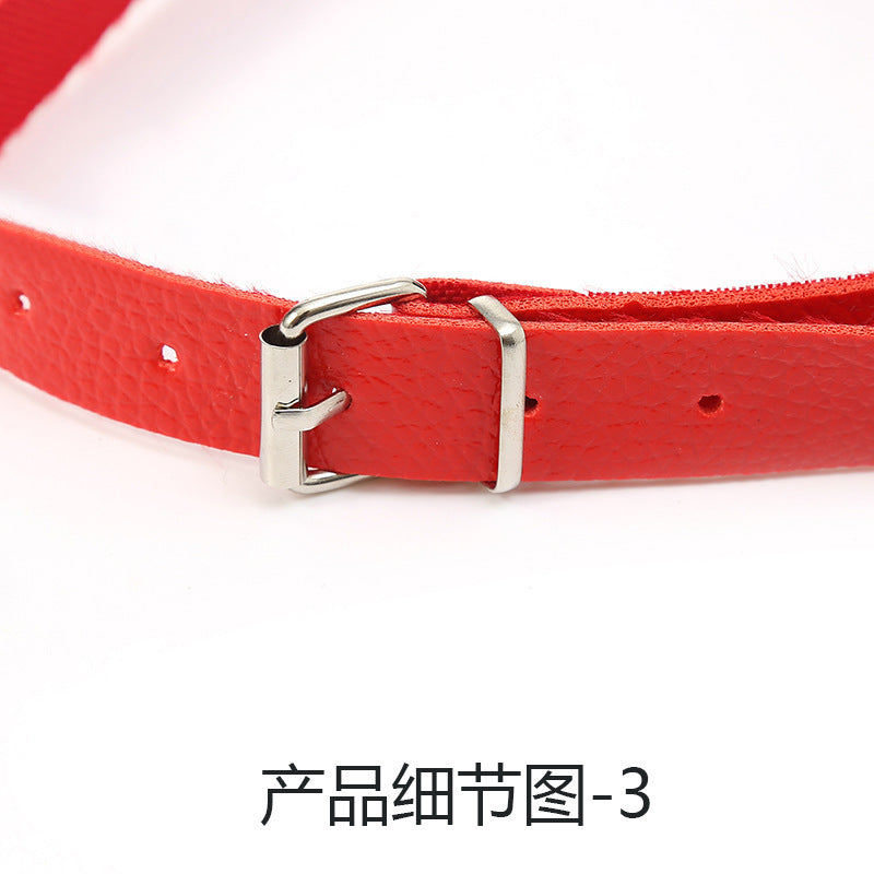 Bondage Mouth Ball Leather SM Restraint Training Mouth Gag Couple Flirting Adult Products Alternative Erotic Toys