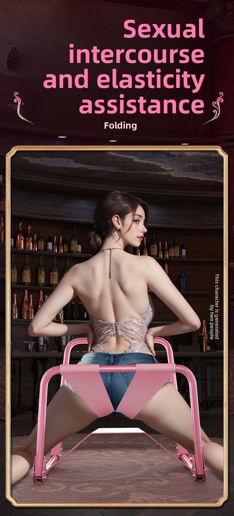 Foldable Sex Chair SM Training Props Sex Toys Couple Sex Aid Tools Adult Products