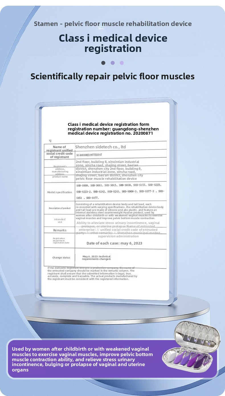 New Product OEM Postpartum Recovery Belt with Disinfection Box for Protecting Women's Private Parts Kegel Ball Vaginal Dumbbell Exerciser