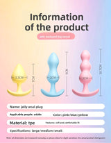 Female Anal Plug for Couples Flirting Tail Large Bead Masturbator Adult Products