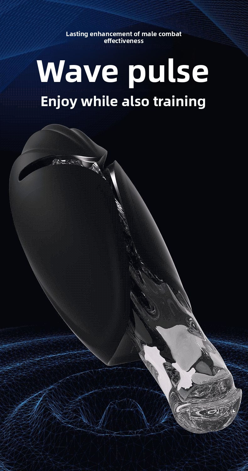 Automatic Vibrating Masturbator with Tongue Licking and Strong Shock for Men