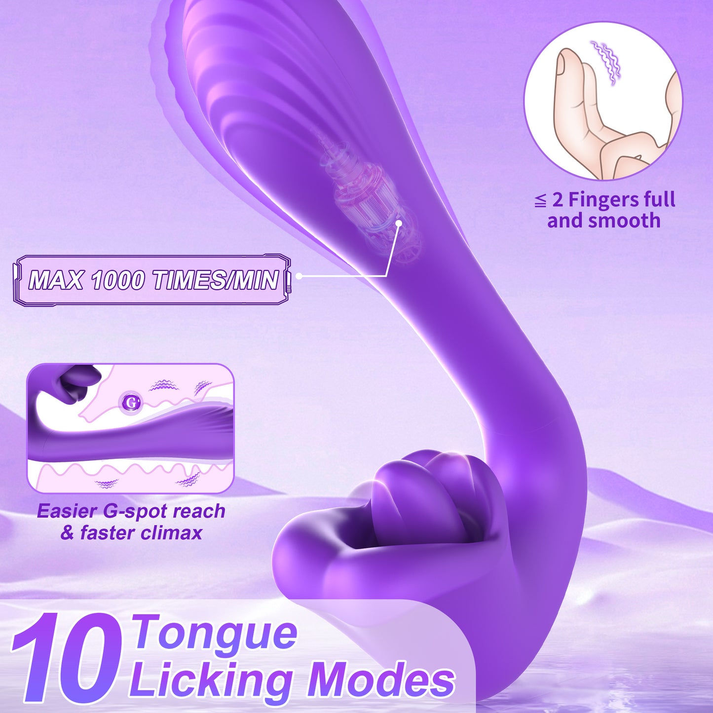 Hot-selling Female Tongue Licking Masturbator Couple Flirting Adult Sex Toys Massage Vibrator