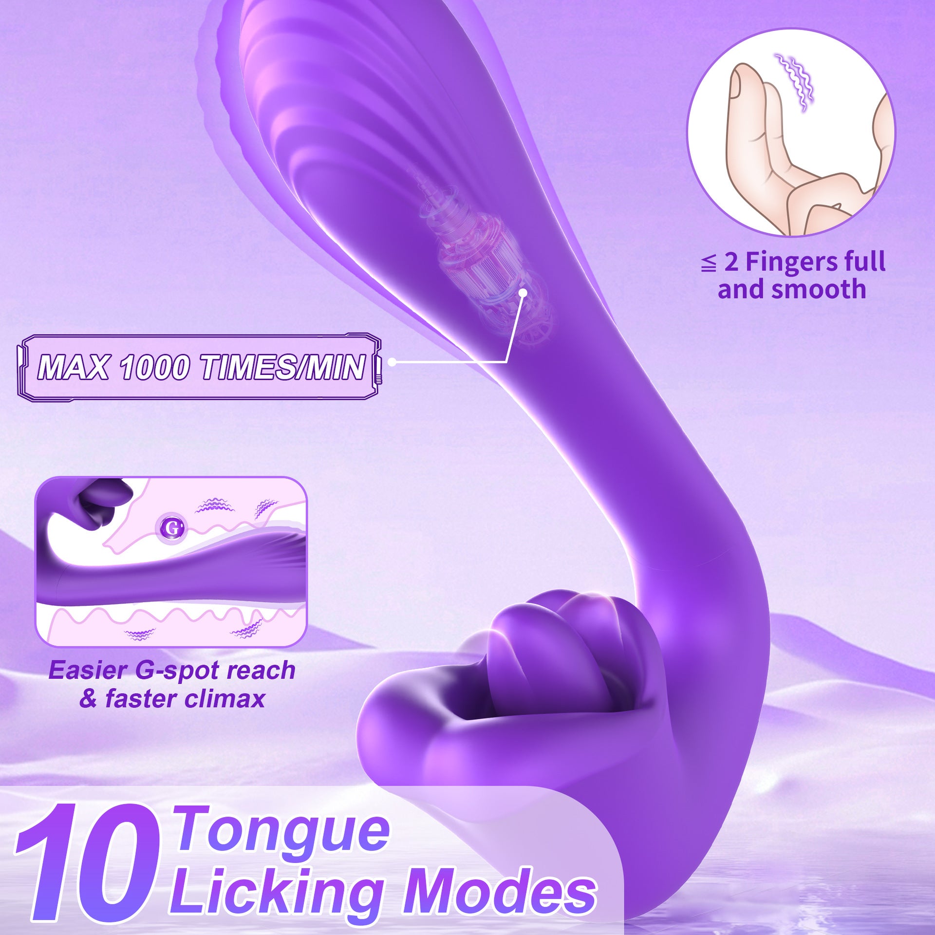 Hot-selling Female Tongue Licking Masturbator Couple Flirting Adult Sex Toys Massage Vibrator