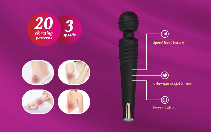 New Magnetic Charging Large AV Wand for Women Adult Products Sex Orgasm Erotic Toys Super Strong Vibration Vibrator