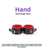 Adult Erotic Plush 10-Piece Set Female Leather Handcuffs Couple Flirting Bondage Restraint Alternative Sex Toys