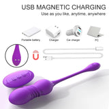 Wireless Remote Control Telescopic Vibrating Egg for Women Silicone Vibrating Massager Adult Sex Toys