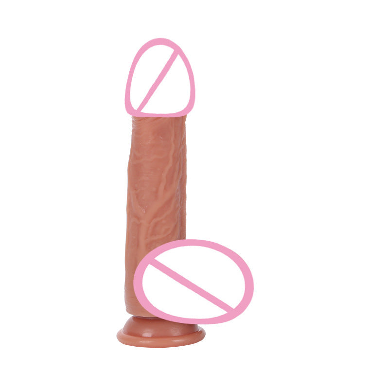 Silicone Artificial Penis Electric Telescopic Soft Flesh Realistic Female Masturbator Fake Penis Adult Sex Toys