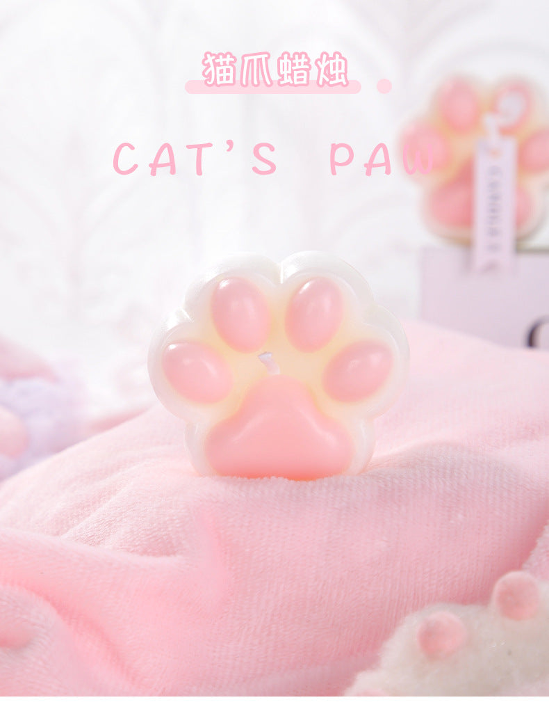 SM props fun low temperature candle couple training wax cute cat claw candle