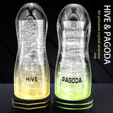 Transparent Airplane Cup Male Sucking Training Masturbator Adult Toy Inverted Mold Sex Toy