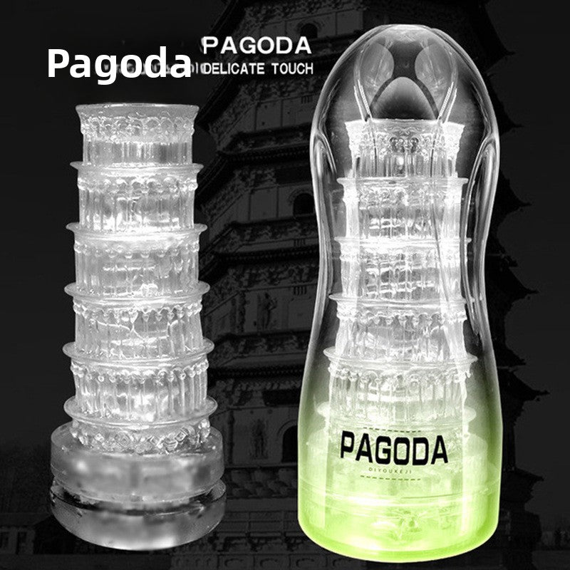 Transparent Airplane Cup Male Sucking Training Masturbator Adult Toy Inverted Mold Sex Toy