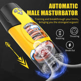 Dark Knight Electric Fully Automatic Telescopic Rotating Sound Silicone Aircraft Cup Exerciser Adult Sex Toys