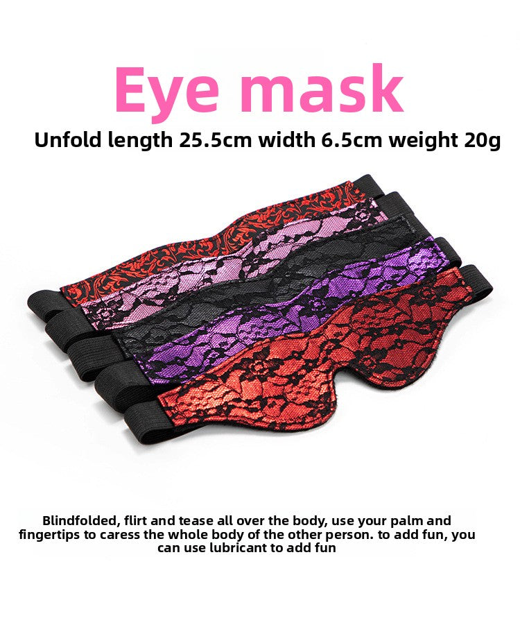 Teasing Foreplay Lace Eye Mask Couple Flirting Blindfold Light Blocking Erotic Eye Mask Adult Sex Toys SM Props